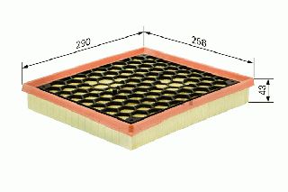 ΦΙΛΤΡΟ ΑΕΡΑ OPEL INSIGNIA ΚΑΙΝ. BOSCH F026400111 CHEVROLET MALIBU OPEL INSIGNIA
