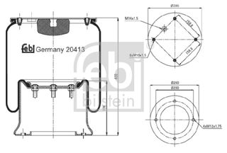  ΑΕΡΟΦΟΥΣΚΑ ΚΑΙΝ. FEBI BILSTEIN 20413 SCANIA 3 SCANIA 4