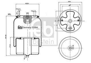 ΑΕΡΟΦΟΥΣΚΕΣ ΚΑΙΝ. FEBI BILSTEIN 35884 VOLVO FH VOLVO FM VOLVO FMX