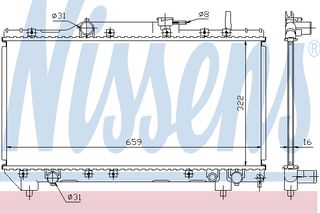 ΨΥΓΕΙΟ TOY CARINA 1,6 93- ΚΑΙΝ. NISSENS 64838A TOYOTA CARINA