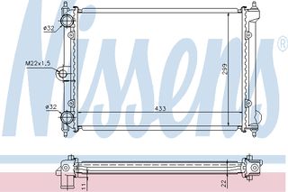 ΨΥΓΕΙΟ POLO III 1,3-1,0 AC 90- ΚΑΙΝ. NISSENS 651721 VW POLO