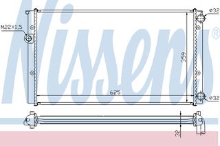 ΨΥΓΕΙΟ GOLF III D AC  91- ΚΑΙΝ. NISSENS 652471 VW GOLF VW VENTO