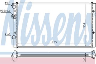 ΨΥΓΕΙΟ  GOLF III VR6   94- ΚΑΙΝ. NISSENS 65248 VW GOLF VW LUPO