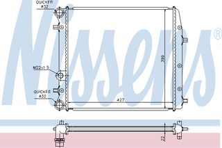 ΨΥΓΕΙΟ  POLO VI 1.4 FSI16V 01- ΚΑΙΝ. NISSENS 652691 SEAT CORDOBA SEAT IBIZA SKODA FABIA VW FOX VW POLO
