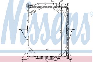 ΨΥΓΕΙΟ ΝΕΡΟΥ VOLVO FM-12 ΚΑΙΝ. NISSENS 65466A VOLVO FM