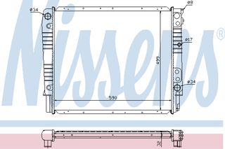 ΨΥΓΕΙΟ VOLVO 940-960 B6304 90- ΚΑΙΝ. NISSENS 65531A VOLVO 940