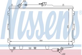ΨΥΓΕΙΟ KIA SEPHIA   96- ΚΑΙΝ. NISSENS 66602 KIA SHUMA