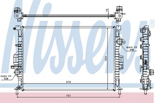 ΨΥΓΕΙΟ FO MONDEO 07- ΚΑΙΝ. NISSENS 66857 FORD C-MAX FORD FOCUS FORD GALAXY FORD GRAND C-MAX FORD KUGA FORD MONDEO FORD S-MAX VOLVO S60 VOLVO S80 VOLVO V60 VOLVO V70