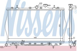 ΨΥΓΕΙΟ HYU ACCENT/EXCEL AT 95- ΚΑΙΝ. NISSENS 670011 HYUNDAI ACCENT