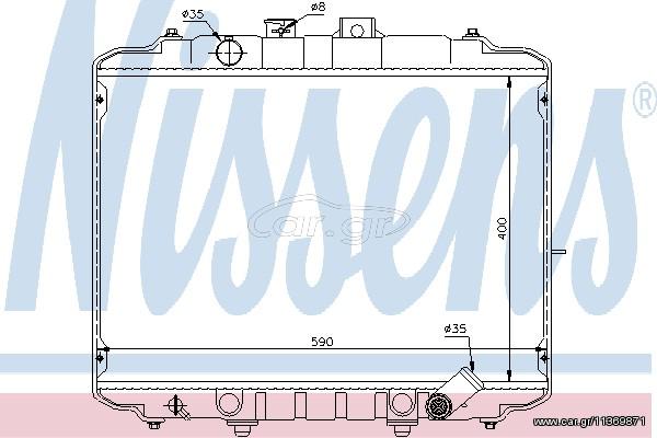 ΨΥΓΕΙΟ HYU H-100 98- ΚΑΙΝ. NISSENS 67034 HYUNDAI H-1 HYUNDAI H100 MITSUBISHI L300