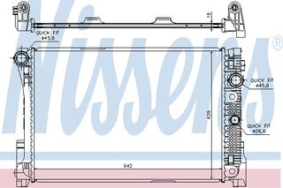 ΨΥΓΕΙΟ MERC C-W204 200 CDI 07- ΚΑΙΝ. NISSENS 67164 MERCEDES-BENZ C-CLASS