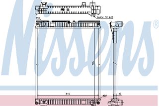 ΨΥΓΕΙΟ ΝΕΡΟΥ MAN TG-L (05-) ΚΑΙΝ. NISSENS 67227 MAN TGL MAN TGM