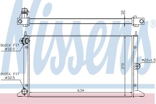 ΨΥΓΕΙΟ ALHAMBRA 1.8-2,0 AT.00- ΚΑΙΝ. NISSENS 67304 FORD GALAXY SEAT ALHAMBRA VW SHARAN