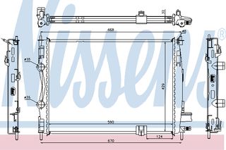 ΨΥΓΕΙΟ NISS QASHQAI 1.5D 07- ΚΑΙΝ. NISSENS 67360 NISSAN QASHQAI