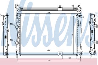 ΨΥΓΕΙΟ NISS QASHQAI 2.0D 07- ΚΑΙΝ. NISSENS 67361 NISSAN QASHQAI