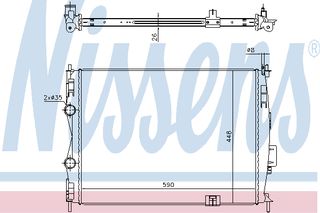 ΨΥΓ ΝΕΡ.QASHQAI 1.6I 08- ΚΑΙΝ. NISSENS 67368 NISSAN QASHQAI