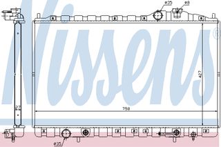 ΨΥΓ ΝΕΡ.CENTENNIAL 450 A/T 02- ΚΑΙΝ. NISSENS 67492 HYUNDAI EQUUS