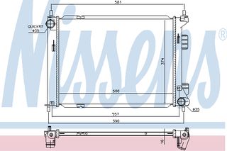 ΨΥΓ ΝΕΡ.ix20 1.4-1.6i 10- ΚΑΙΝ. NISSENS 67603 HYUNDAI ix20 KIA VENGA