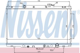 ΨΥΓΕΙΟ HONDA CR-V 2,0 02- ΚΑΙΝ. NISSENS 68103 HONDA CR-V