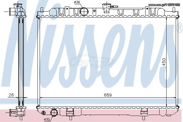 ΨΥΓΕΙΟ NISS X-TRAIL 2.0  01- ΚΑΙΝ. NISSENS 68705A NISSAN X-TRAIL