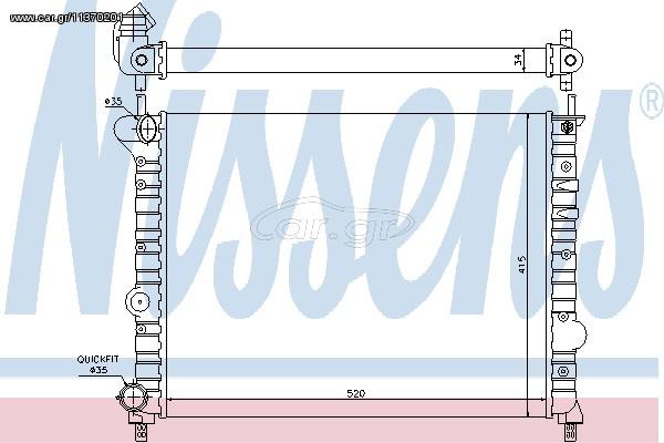 ΨΥΓΕΙΟ LANCI LYBRA 1,6-1,8 99- ΚΑΙΝ. NISSENS 68800 LANCIA LYBRA