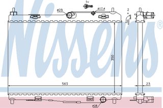 ΨΥΓΕΙΟ FO FIESTA 1.3-1.6  08- ΚΑΙΝ. NISSENS 69235 FORD B-MAX FORD FIESTA