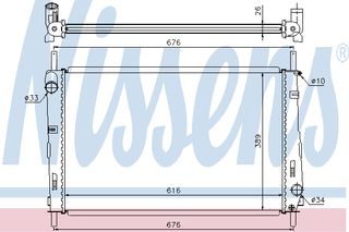 ΨΥΓΕΙΟ FO MONDEO 2.5-V6   00- ΚΑΙΝ. NISSENS 69250 FORD MONDEO