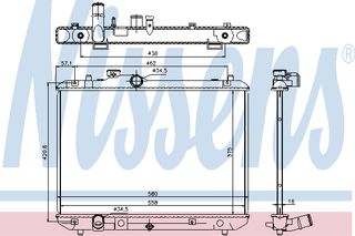 ΨΥΓΕΙΟ SUZU SWIFT 1,3-1,5 05- ΚΑΙΝ. NISSENS 69400 SUZUKI SWIFT