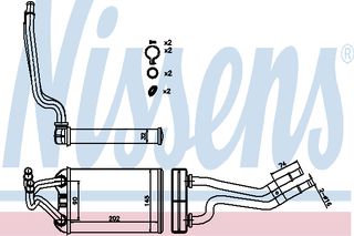 ΨΥΓ ΚΑΛΟΡ.PT-CRUISER 00- ΚΑΙΝ. NISSENS 70980 CHRYSLER PT