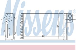 ΨΥΓ ΚΑΛΟΡ.CITROEN C5 00- ΚΑΙΝ. NISSENS 71152 CITROEN C5