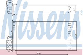 ΨΥΓ ΚΑΛΟΡ.CITROEN C3 02- ΚΑΙΝ. NISSENS 71154 CITROEN C2 CITROEN C3 PEUGEOT 1007