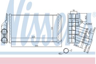 ΨΥΓΕΙΟ ΚΑΛOP C4 1.4 i 16V 04- ΚΑΙΝ. NISSENS 71157 CITROEN C4 PEUGEOT 307