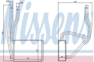 ΨΥΓ ΚΑΛΟΡ.FORD FIESTA V 01- ΚΑΙΝ. NISSENS 71765 FORD FIESTA FORD FUSION MAZDA 2