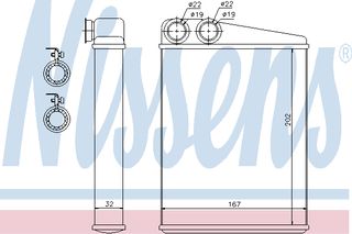 ΨΥΓ ΚΑΛΟΡ.MERCEDES ML W164 05- ΚΑΙΝ. NISSENS 72046 MERCEDES-BENZ GL-CLASS MERCEDES-BENZ M-CLASS MERCEDES-BENZ R-CLASS