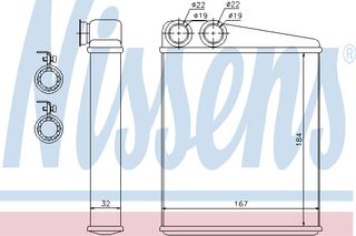 ΨΥΓ ΚΑΛΟΡ.MERCEDES A-CLASS 04- ΚΑΙΝ. NISSENS 72047 MERCEDES-BENZ A-CLASS MERCEDES-BENZ B-CLASS