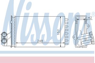 ΨΥΓ ΚΑΛΟΡ.PEUGEOT 405  87- ΚΑΙΝ. NISSENS 72984 PEUGEOT 405 PEUGEOT 406