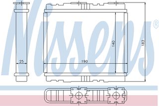 ΨΥΓ ΚΑΛΟΡ.SUBARU LEGACY ΚΑΙΝ. NISSENS 73700 NISSAN MAXIMA SUBARU LEGACY