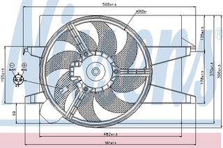 ΒΕΝΤΙΛ.FORD FIESTA 1.3-1.4 01- ΚΑΙΝ. NISSENS 85030 FORD FIESTA FORD FUSION MAZDA 2