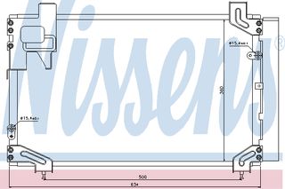 ΨΥΓΕΙΟ A/C AVENSIS(03-) 2.0D4D ΚΑΙΝ. NISSENS 940020 TOYOTA AVENSIS TOYOTA COROLLA