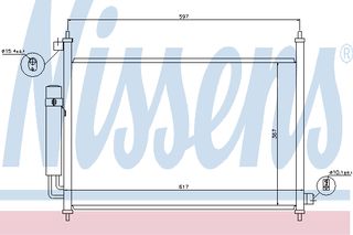 ΣΥΜΠΥΚ HONDA FR-V 2.2 D  05- ΚΑΙΝ. NISSENS 940064 HONDA FR-V
