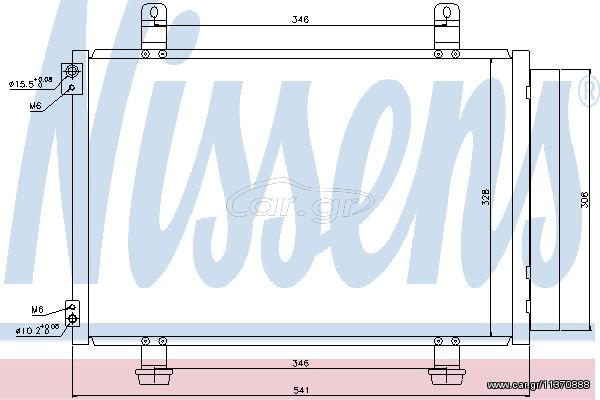 ΣΥΜΠΥΚ SUZUKI SPLASH  08- ΚΑΙΝ. NISSENS 940079 OPEL AGILA SUZUKI SPLASH