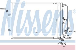 ΣΥΜΠΥΚ CLIO 1.2-1.4-1.6 05- ΚΑΙΝ. NISSENS 940125 RENAULT CLIO RENAULT MODUS