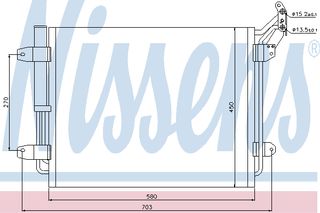 ΣΥΜΠΥΚΝΩΤΗΣ VW TIGUAN 07- ΚΑΙΝ. NISSENS 940138 VW TIGUAN