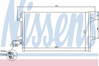 ΣΥΜΠΥΚ VOLVO S40-V50  07- ΚΑΙΝ. NISSENS 940154 VOLVO C30 VOLVO C70 VOLVO S40 VOLVO V50