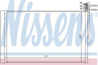 ΣΥΜΠΥΚΝΩΤΗΣ VW-TOUAREG  10- ΚΑΙΝ. NISSENS 940157 VW TOUAREG