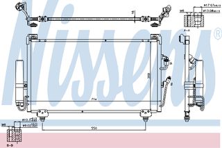 ΣΥΜΠΥΚ OUTLANDER 2.0 03- ΚΑΙΝ. NISSENS 940165 MITSUBISHI OUTLANDER