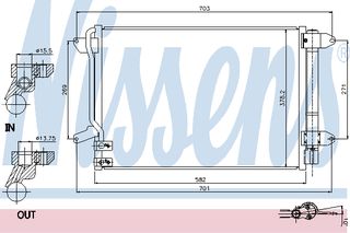 ΣΥΜΠΥΚΝΩΤΗΣ VW-BEETLE  11- ΚΑΙΝ. NISSENS 940238 VW BEETLE VW JETTA