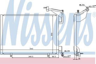 ΣΥΜΠΥΚ B-MAX 1.0 TURBO 12- ΚΑΙΝ. NISSENS 940285 FORD B-MAX FORD FIESTA