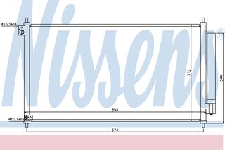 ΣΥΜΠΥΚΝΩΤΗΣ HONDA CIVIC 12- ΚΑΙΝ. NISSENS 940341 HONDA CIVIC