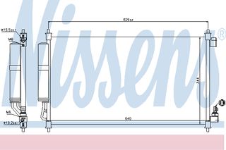 ΣΥΜΠΥΚ NISSAN NV200  10- ΚΑΙΝ. NISSENS 940382 NISSAN NV200